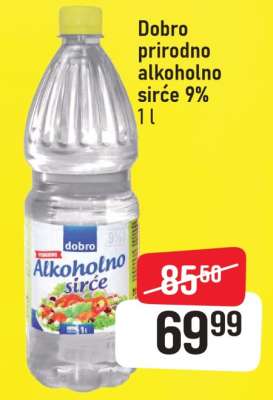 Dobro prirodno alkoholno sirće 9%