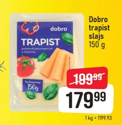 Dobro trapist slajs 150g
