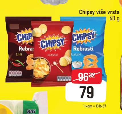 Chipsy više vrsta
