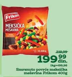 Smrznuto povrće meksička mešavina Frikom 400g