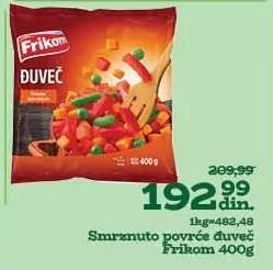 Smrznuto povrće đuveč Frikom 400g