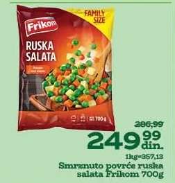 Smrznuto povrće ruska salata Frikom 700g