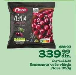 Smrznuto voće višnja Flora 300g