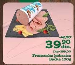Francuska kobasica Bačka 100g