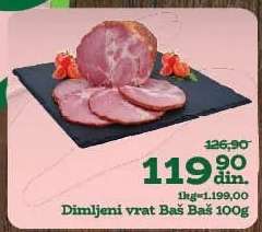 Dimljeni vrat Baš Baš 100g