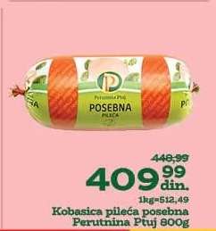 Kobasica pileća posebna Perutnina Ptuj 800g
