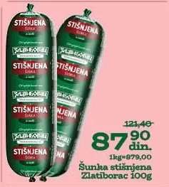Šunka stisnjena Zlatiborac 100g