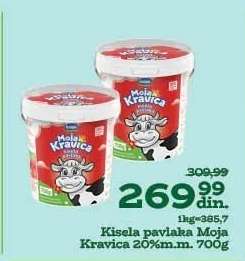 Kisela pavlaka Moja Kravica 20%m.m. 700g