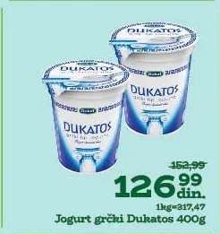 Jogurt grčki Dukatos 400g