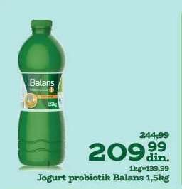 Jogurt probiotik Balans+ 1.5kg