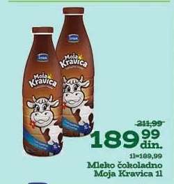 Mleko čokoladno Moja Kravica 1l