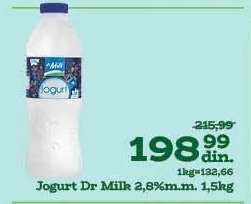 JOGURT Dr Milk 2.8% m.m. 1.5kg