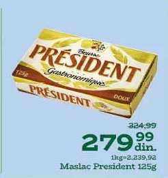 Maslac President 125g