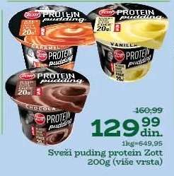 Sveži puding protein Zott