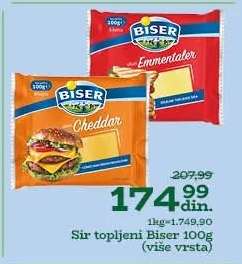 Sir topljeni Biser 100g