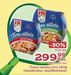 Tuna salata eva 160g (mexicana, mediterana)