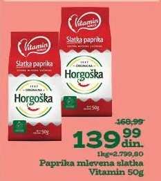 Paprika mlevena slatka Vitamin 50g