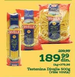 Testenina Divella 500g