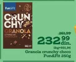 Granola crunchy choco Fun&Fit 250g