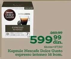 Kapsule Nescafe Dolce Gusto espresso intenso 16 kom.
