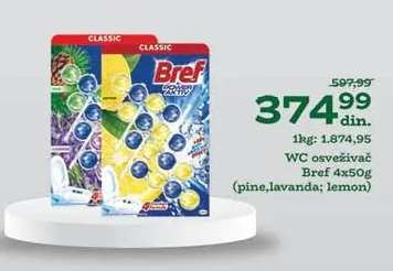 WC osveživač Bref 4x50g