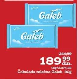 Čokolada mlečna Galeb 80g