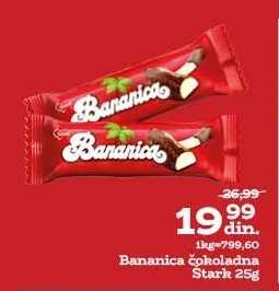 Bananica čokoladna Štark 25g