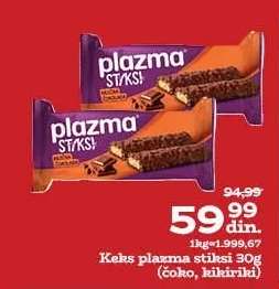 Keks plazma štiksi 30g