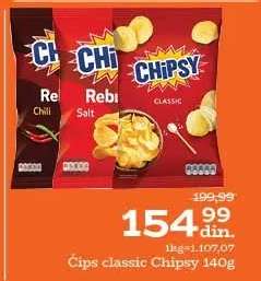 Čips classic Chipsy 140g