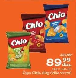 Čips Chio 80g