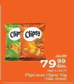 Flips max Clipsy 70g