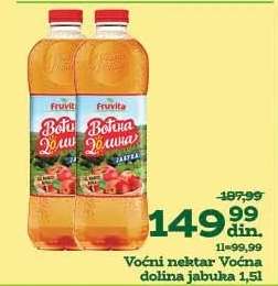 Voćni nektar Voćna dolina jabuka 1,5l