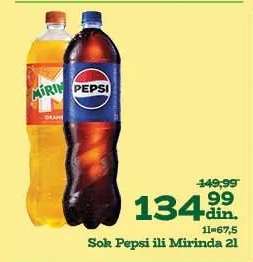 Sok Pepsi ili Mirinda 2l