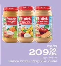 Kašica Frutek 190g