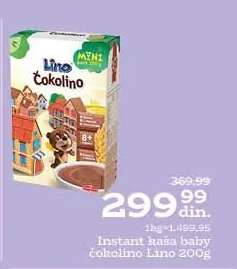 Instant kaša baby Čokolino lino 200g