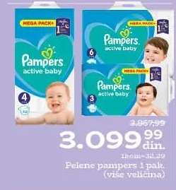 Pampers active baby