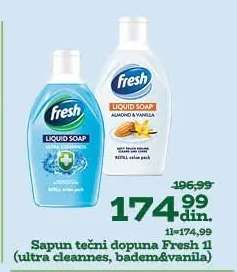 Sapun tečni dopuna Fresh 1l