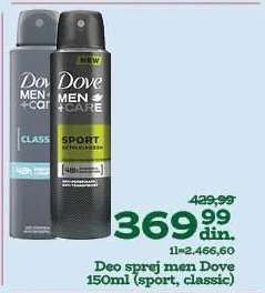 Deo sprej men Dove