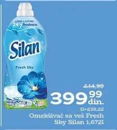 Omekšivač za veš Fresh Sky Silan 1,672l