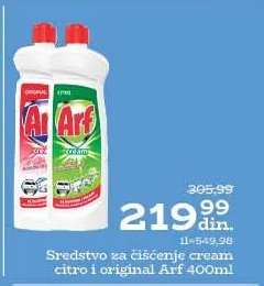 Sredstvo za čišćenje cream citro i original Arf 400ml
