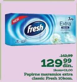 Papirne maramice extra classic Fresh 10kom.