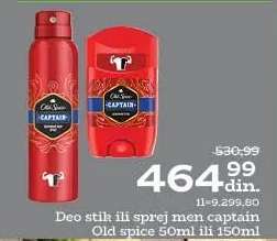 Deo stik ili sprej men captain