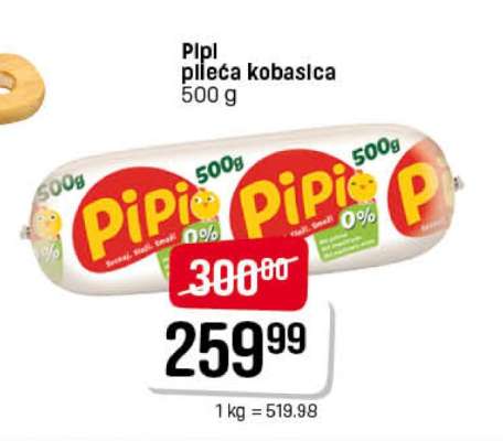 Pipi pileća kobasica