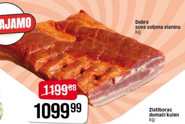 Dobro suvo soljena slanina