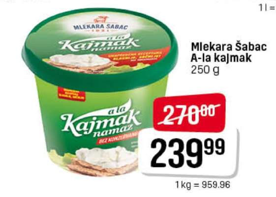 Mlekara Šabac A-la kajmak