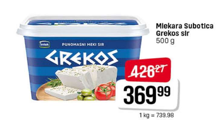 Mlekara Subotica Grekos sir