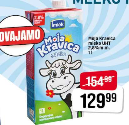 Moja Kravica mleko UHT 2,8 % m.m.