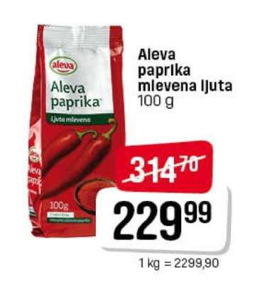 Aleva paprika mlevena ljuta 100 g