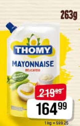 THOMY Mayonnaise DELICATESS