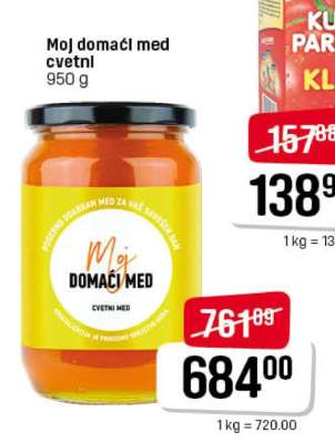 Moj domaći med cvetni